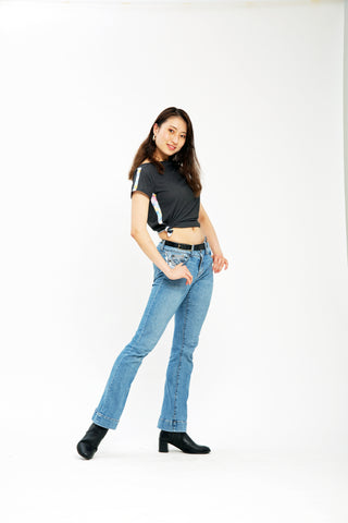 【NEW】RAIN LIGHT_sideline_スクープドネックTシャツ
