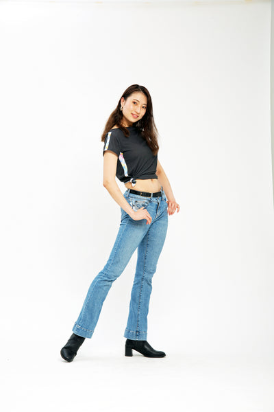 【NEW】SPRING LIGHT_LINE_スクープドネックTシャツ