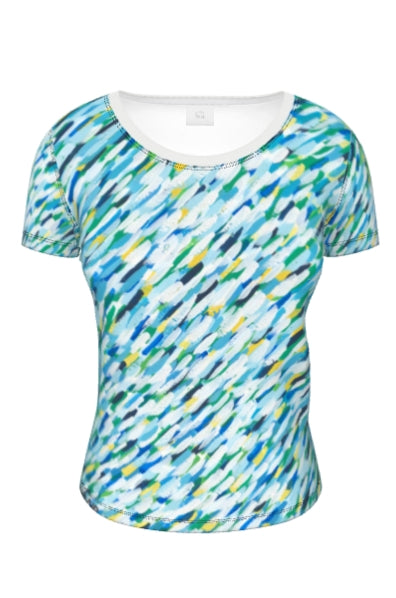 【NEW】STREAM LIGHT_スクープドネックTシャツ